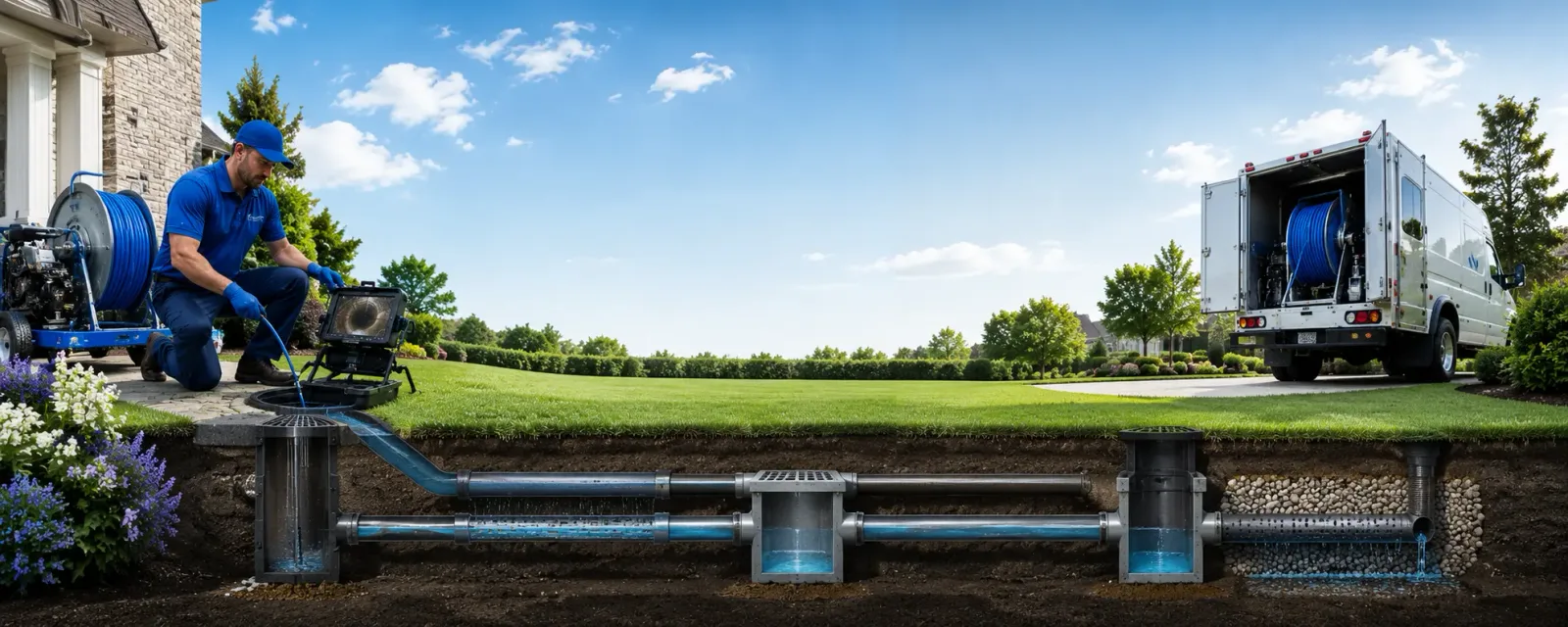 Outdoor drain cleaning information for State Center, IA